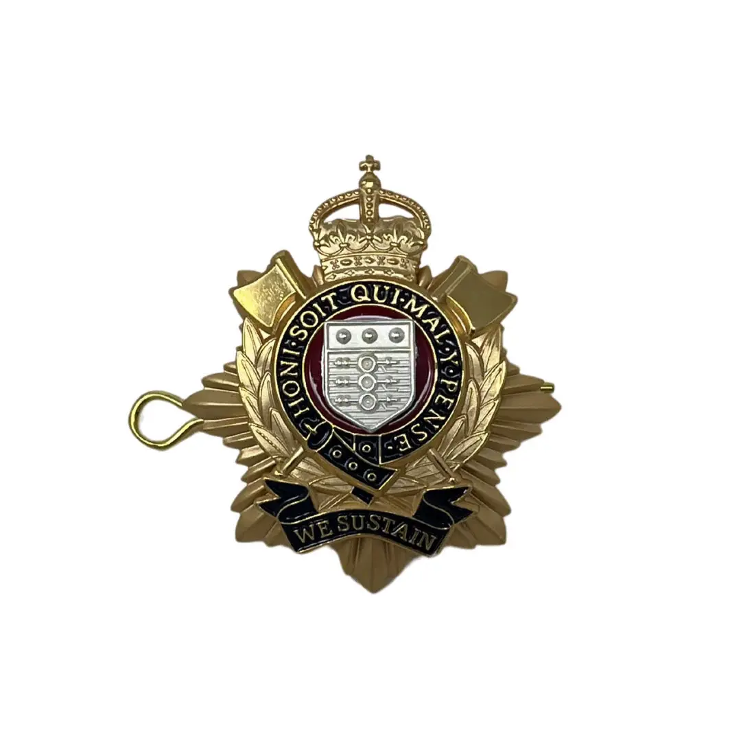 Royal Logistics Corps Officers Cap Badge With Kings Tudor Crown 1