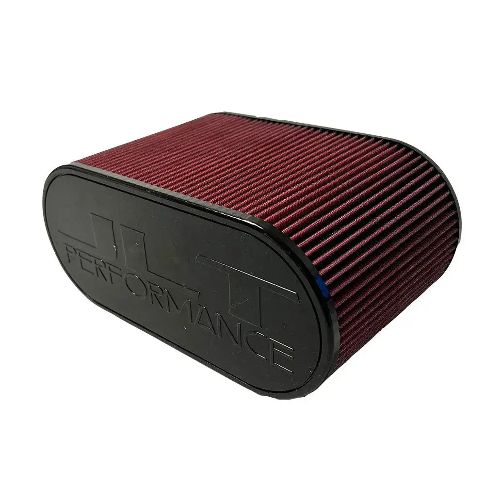 S&B Filters S & B Air Filter 4X12 Inch Oval With Hole Red Oil Sbafo412-R 1