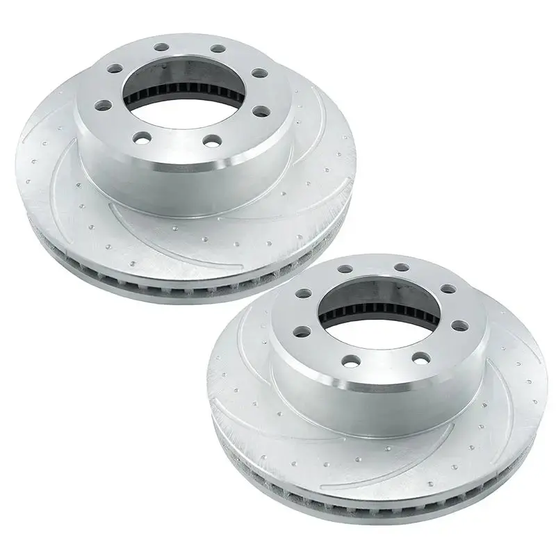 Ssbc 23541Aa3l/3R Dimple Drilled & Slotted Front Brake Rotors Powerstroke 1999-2004 1