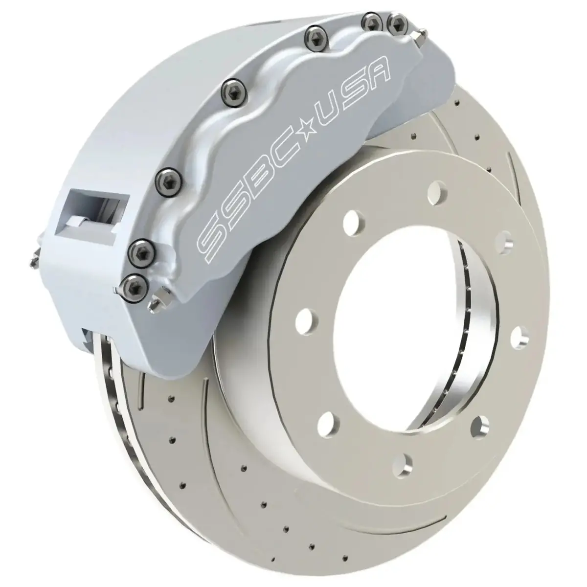 Ssbc A403-21-Ds B8-Barbarian 8-Piston Rear Brake Caliper & Rotor Kit Powerstroke 2005-2012 1