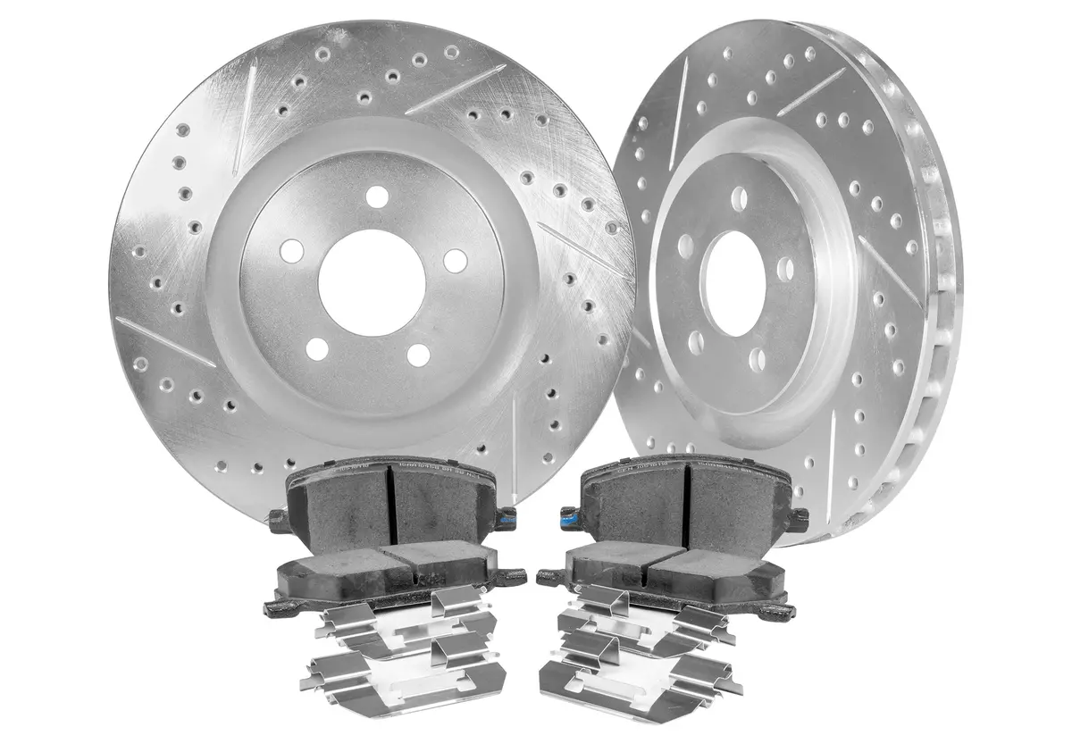 03/2005-03/2007 Nissan Titan Cross Drilled & Slotted 1-Pc Rotors (Set Of 4) - Nis91015 1