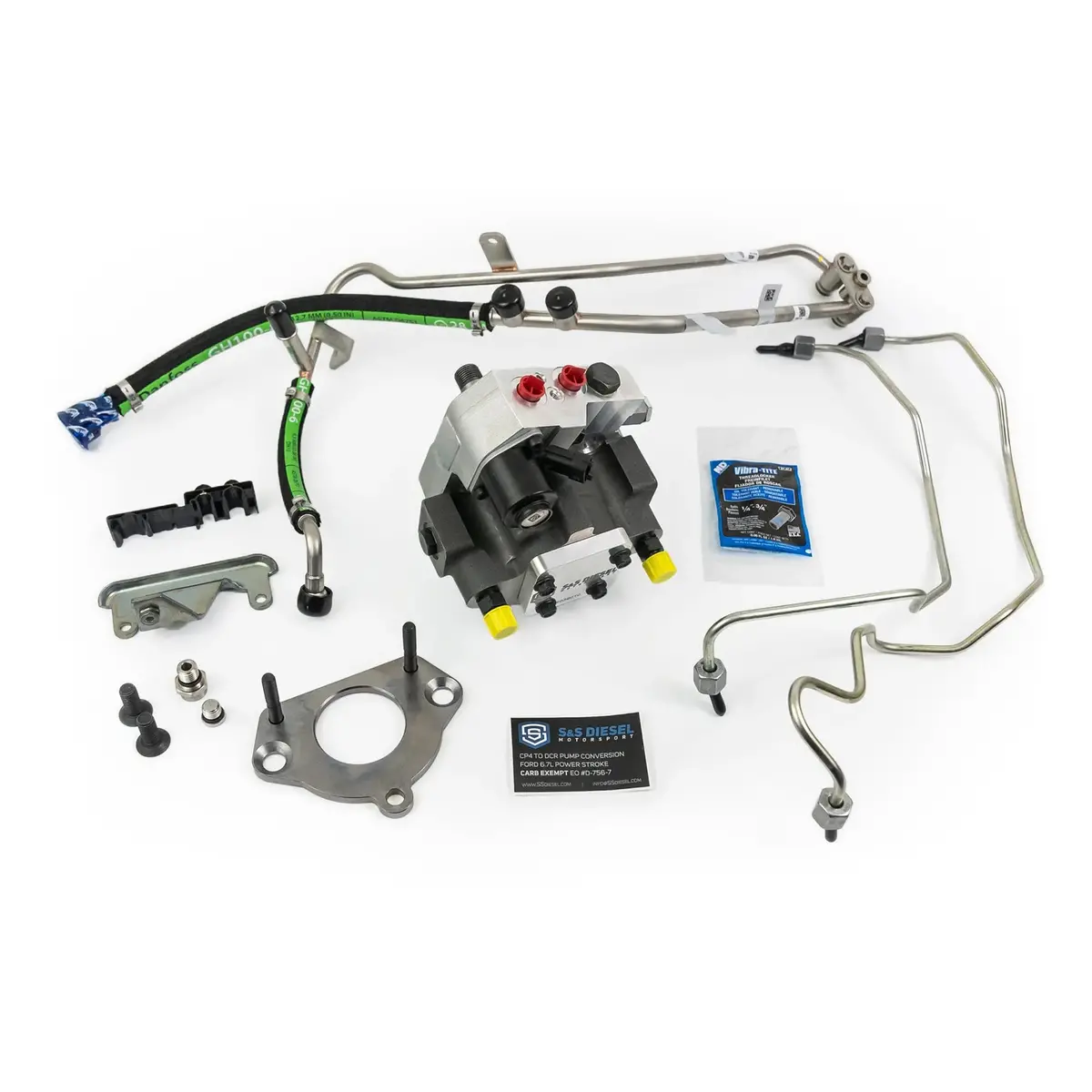 S&S Diesel Cp4 To Dcr Fuel Pump Conversion Kit For 2011-2024 Ford 6.7L Powerstroke 1