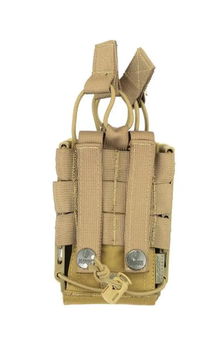 She-21020 Rapid Access Double Rifle Magazine Pouch (Black / Tan / Green) 1