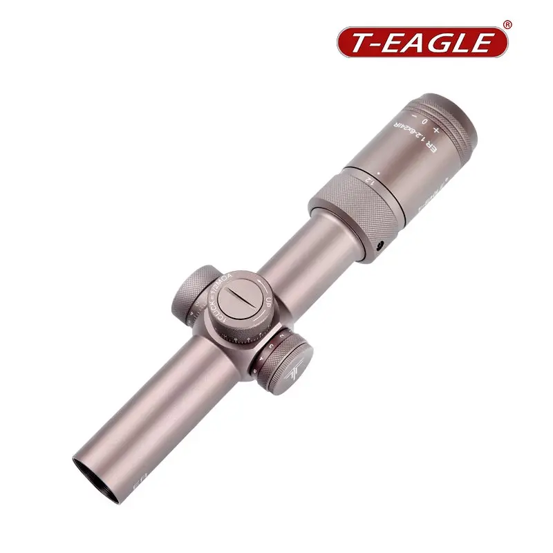 T-Eagle Er 1.2-6X24 Hk Illuminated Short Dot Sight (Black / Tan) 2