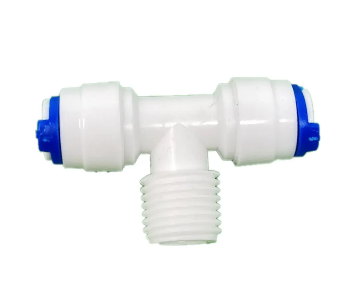 T Fitting Connector For Reverse Osmosis 1/4" Quick Connect 1