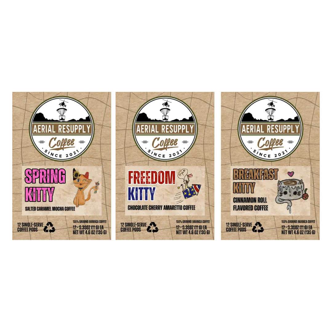 The Whole Kitten Kaboodle Flavored Coffee Cargo Box Of K-Cups | 12 Count Boxes 1