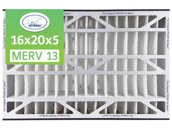 Trion Air Bear 266649-104 - 16" X 20" X 5" Pleated Air Filter, Merv 13 1