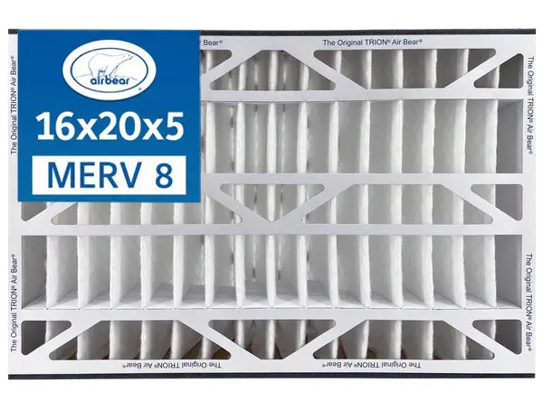 Trion Air Bear 255649-104 - 16" X 20" X 5" Pleated Air Filter, Merv 8 1