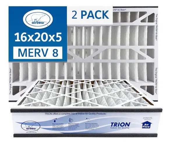 Trion Air Bear 255649-104 - 16" X 20" X 5" Pleated Air Filter, Merv 8 2