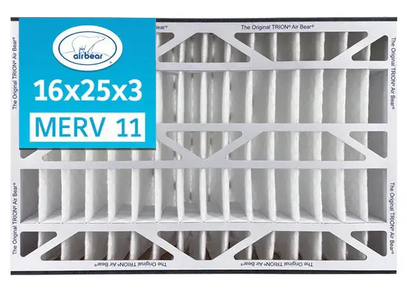 Trion Air Bear 259112-101 - 16"X25"X3" Merv 11 Pleated Air Filter 1