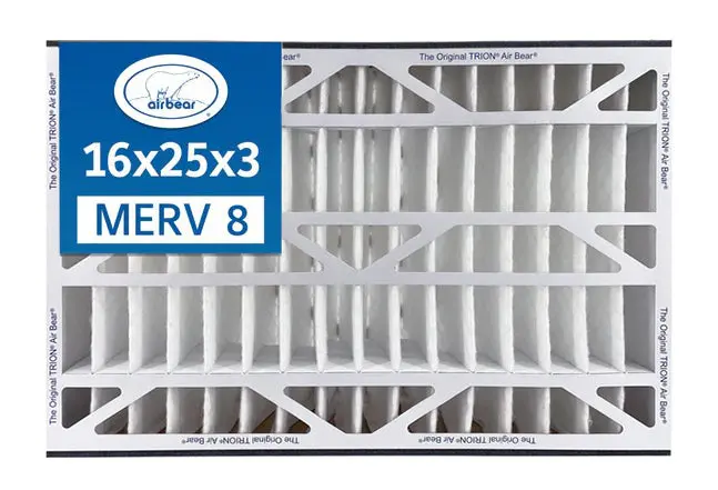 Trion Air Bear 255649-101 - Pleated Air Filter 16"X25"X3" Merv 8 1