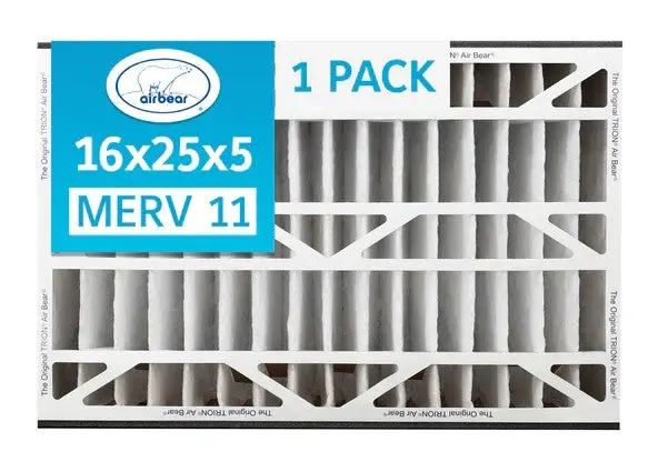 Trion Air Bear 259112-105 - 16"X25"X5" Merv 11 Pleated Air Filter 1