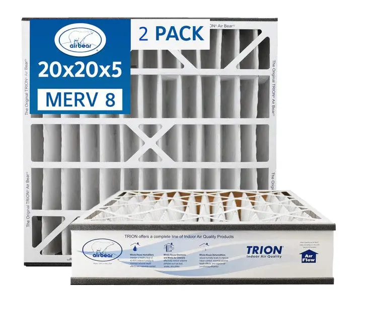 Trion Air Bear 255649-103 - 20"X20"X5" Merv 8 Pleated Air Filter 2