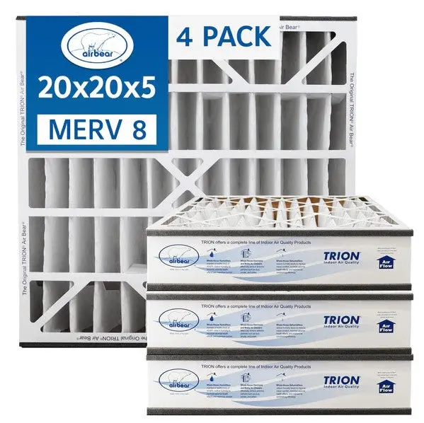Trion Air Bear 255649-103 - 20"X20"X5" Merv 8 Pleated Air Filter 3