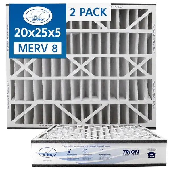Trion Air Bear 255649-102 - Pleated Air Filter 20"X25"X5" Merv 8 3