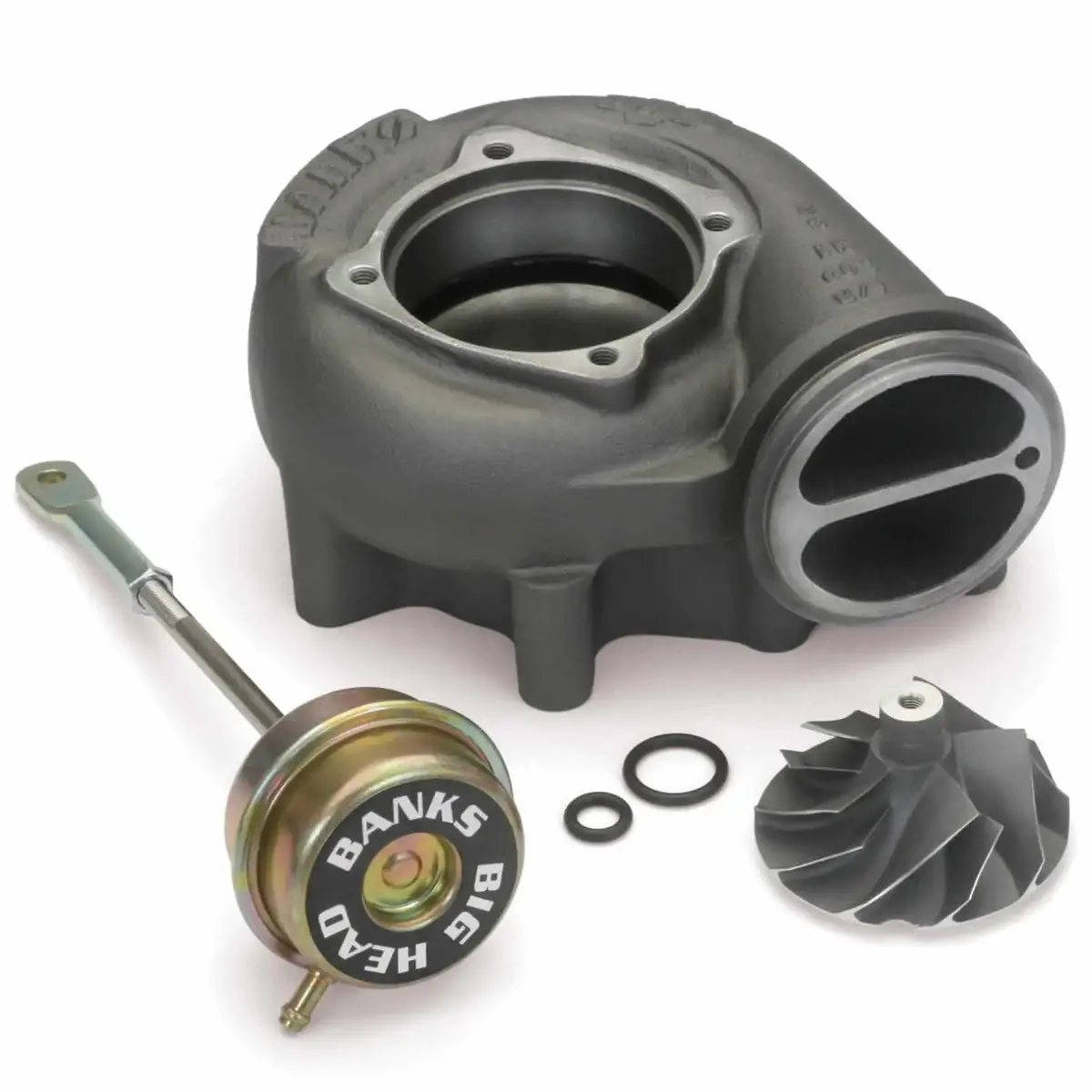 Turbo Upgrade Kit 99.5-03 Ford 7.3L Big-Head Wastegate Compressor Wheel Quick Turbo Banks Power 1