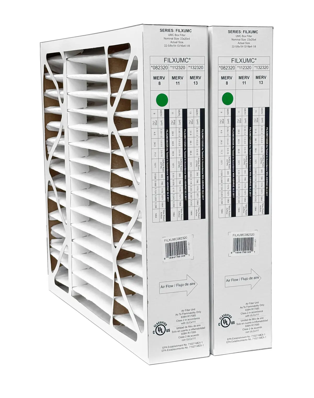 Carrier & Bryant Filxumc082320 - 20" X 23" X 4" Pleated Air Filter, Merv 8 Replaces Old Part # Filxxfnc0024 2