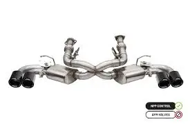 Corsa Performance 21100Blk Cat-Back Exhaust System C8 Corvette - Black Tips 1