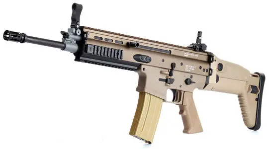 Vfc Cybergun Licensed Fn Herstal Scar-L Mk16 Standard Aeg (Black / Tan) 1