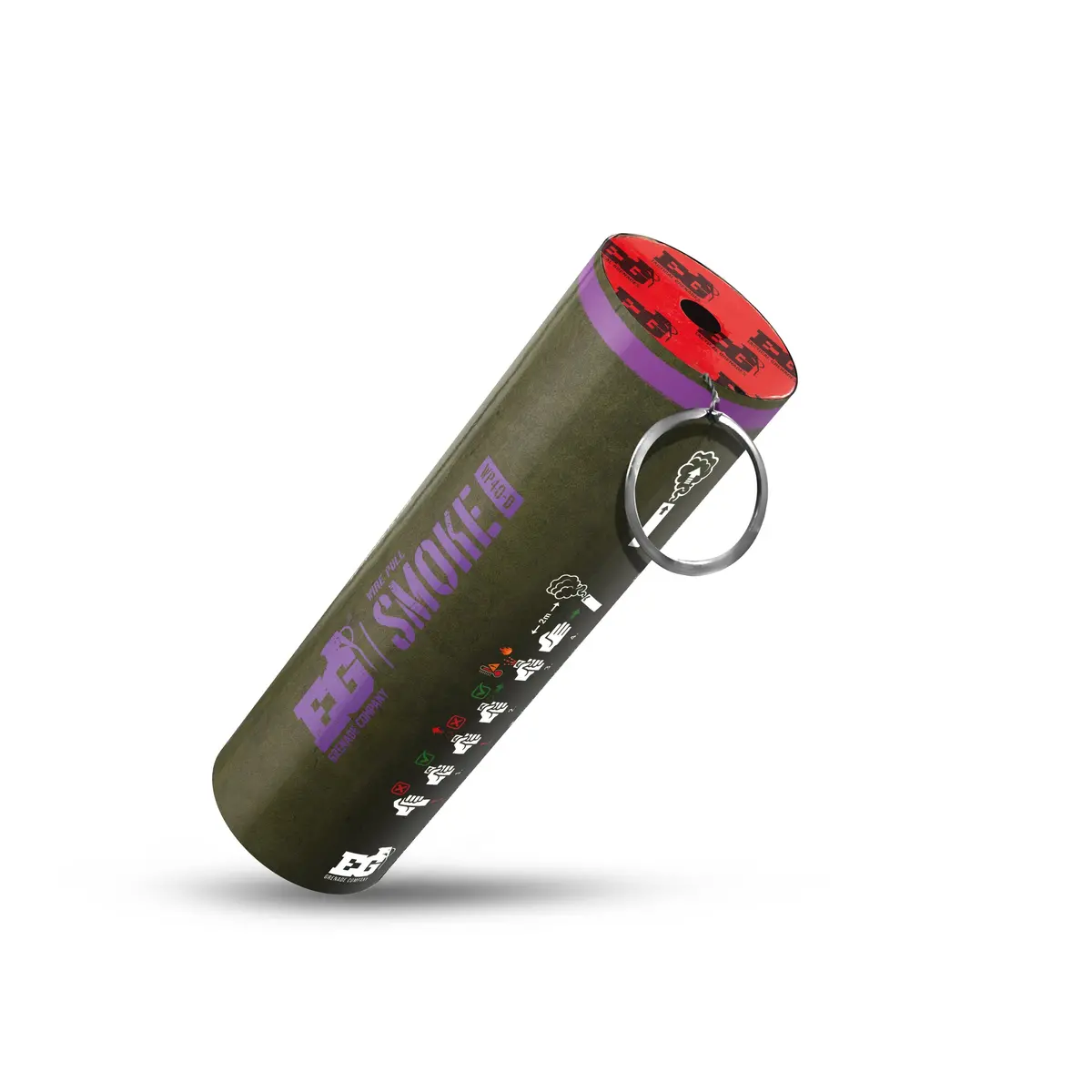 Eg Wp40-D Wire Pull® Smoke Grenade (Purple / Green / Blue / Yellow) 1