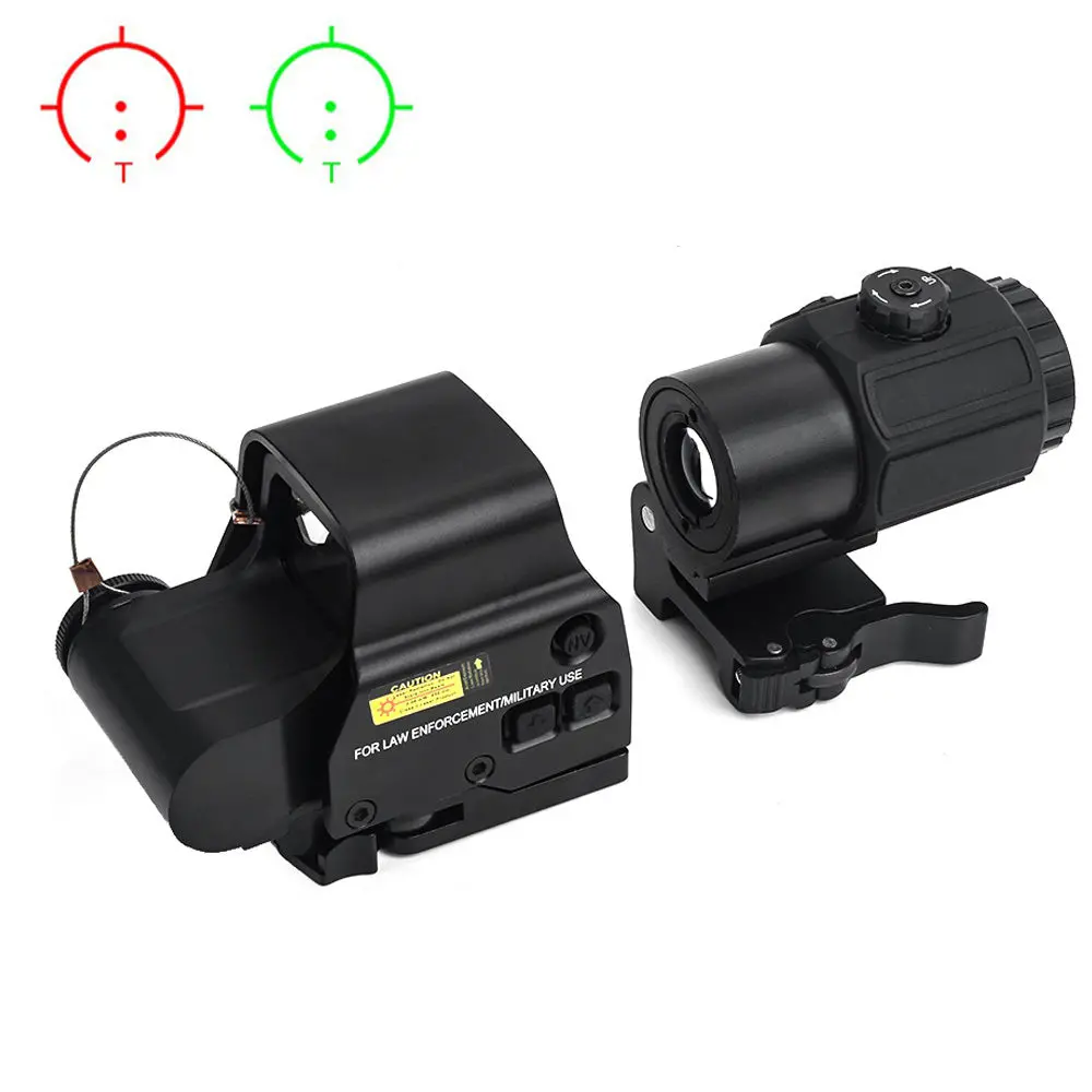 Wadsn Holo Hybrid Sight Ex With G43 Magnifier Combo (Black / Tan) 1