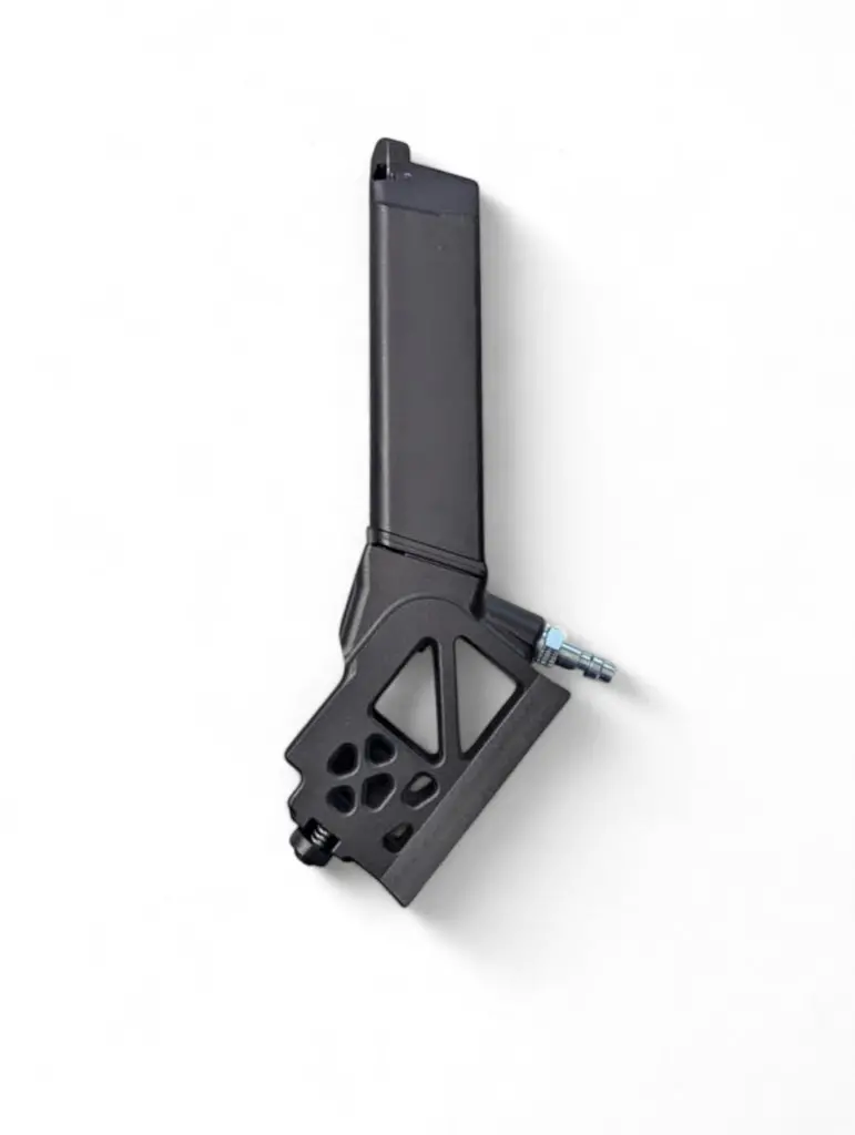 Primary Airsoft Glock Hpa M4 Angled Aluminum Skeletonized Adapter W/ Magazine (Black) 1