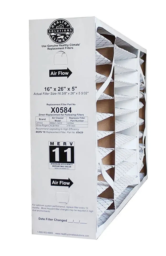 Lennox X0584 - Bmac 16" X 26" X 5" Furnace Filter 1