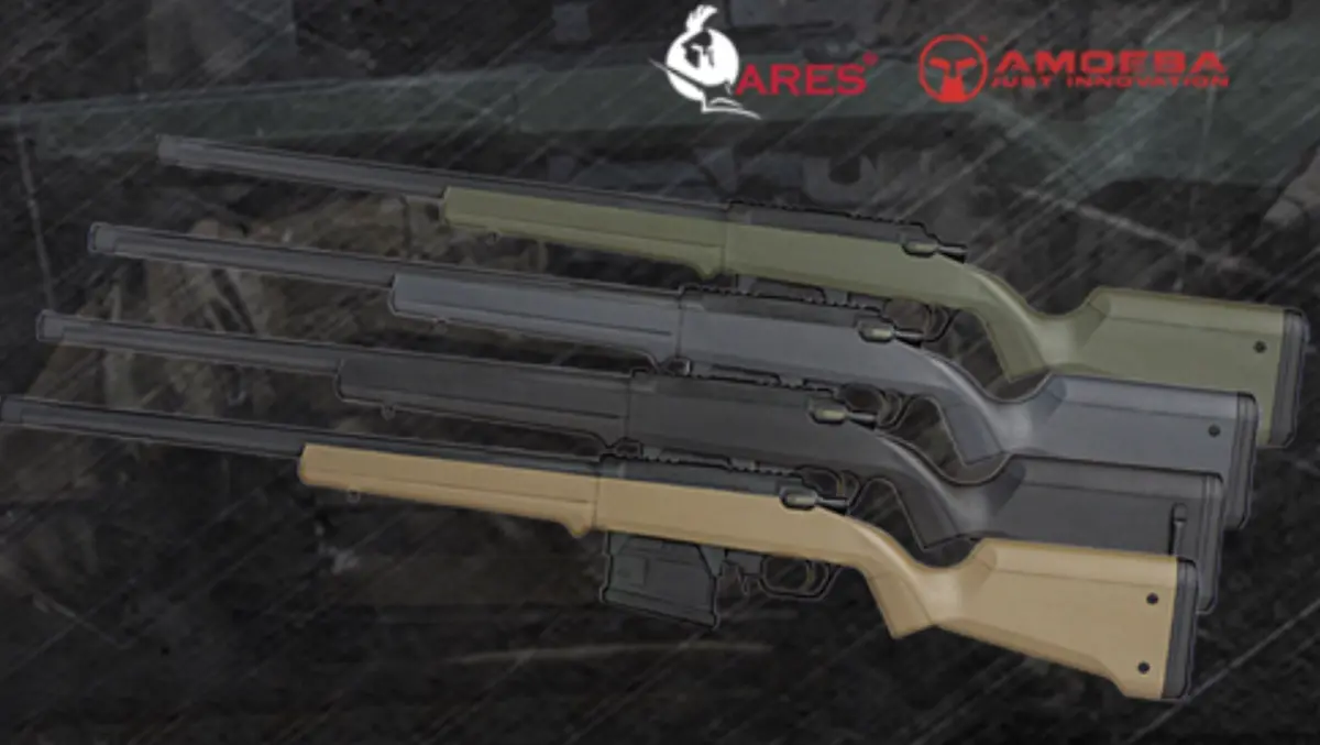 Ares Amoeba Striker Sniper Rifle As01 (Black / Tan / Od / Grey) 2
