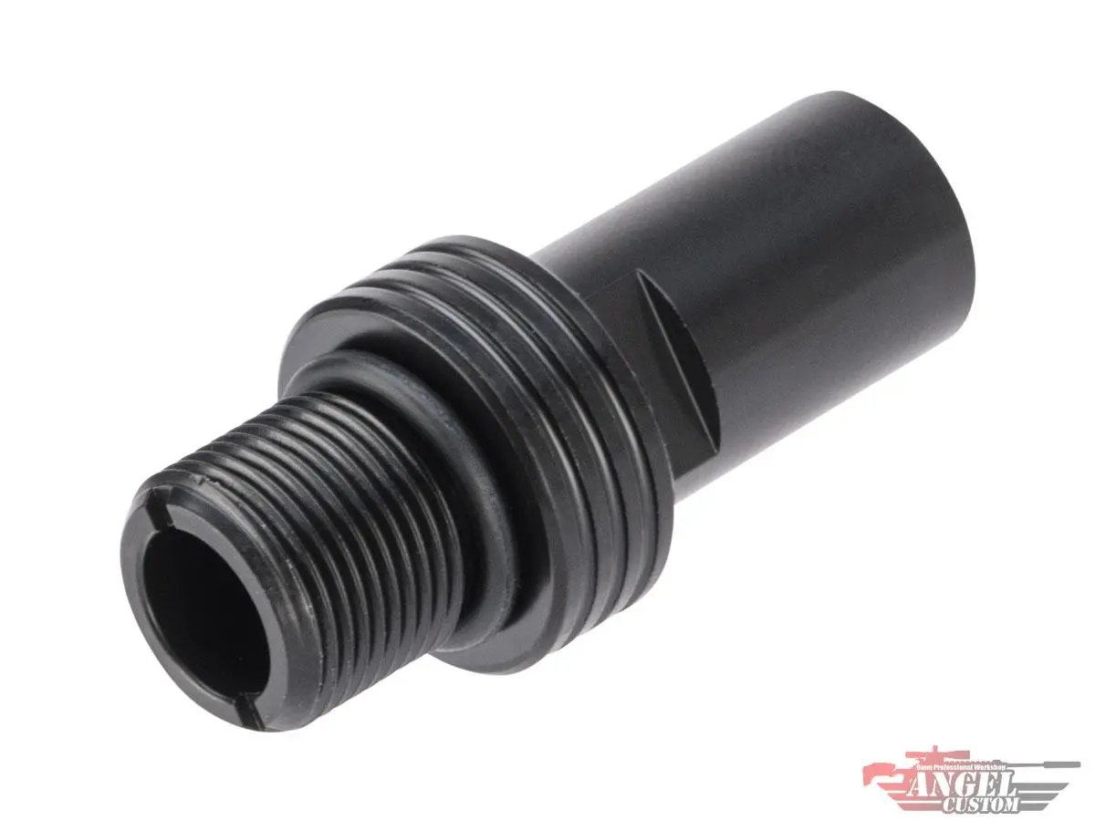 Angel Custom 12Mm+ To 14Mm- Cnc Steel Adapter For Kwa/Ksc Mp7 1