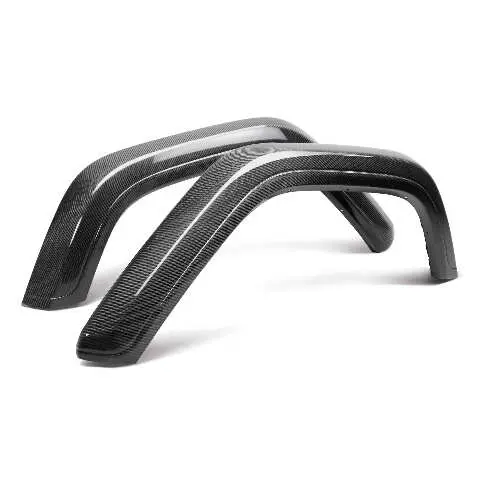 2019-2024 Jeep Wrangler (Jl) Carbon Fiber Rear Fender Flares  - Anderson Composites - Ac-Flr18jpjl-R 1