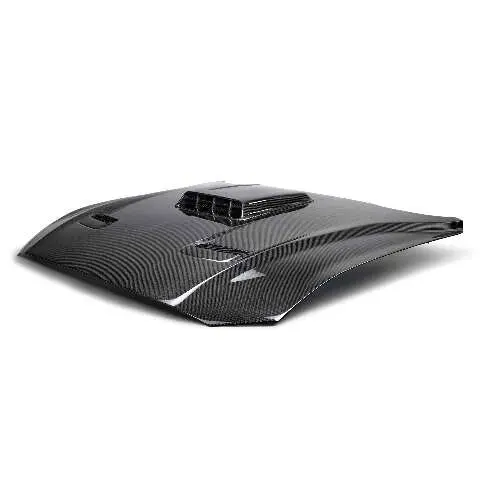 2021-2023 Ford Mustang Mach 1 Type-Sk Double-Sided Carbon Fiber Hood  - Anderson Composites - Ac-Hd21fdmum1-Sk-Ds 1