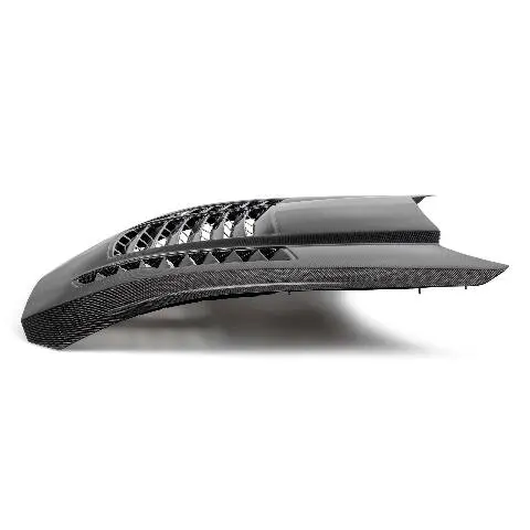 2024 Ford Mustang Type-Gt4 Double-Sided Carbon Fiber Hood  - Anderson Composites - Ac-Hd24fdmu-Gt4-Ds 1