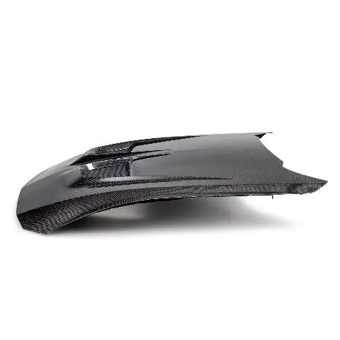 2024 Ford Mustang Type-Gtd Double-Sided Carbon Fiber Hood  - Anderson Composites - Ac-Hd24fdmu-Gtd-Ds 1