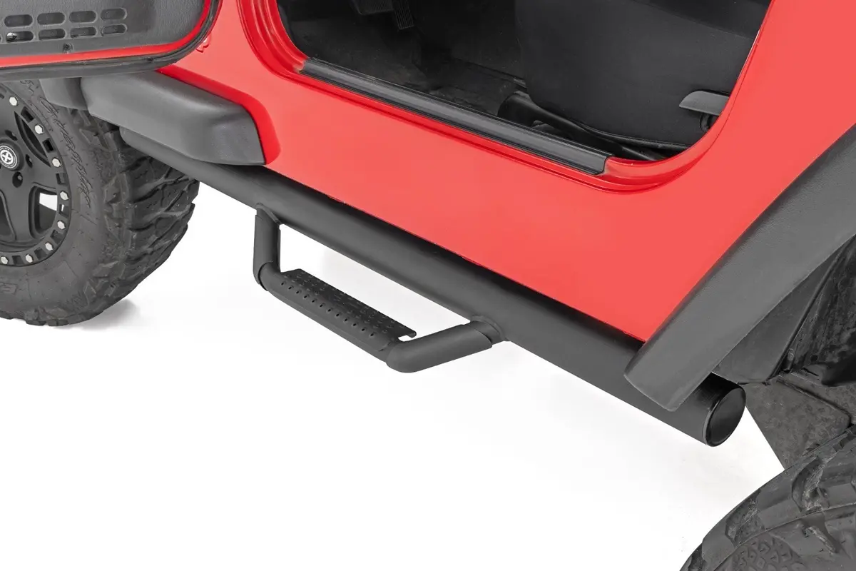 Nerf Steps | Full Length | Jeep Wrangler Tj 4Wd | 1997-2006 | Rough Country | Rcj9746a 1
