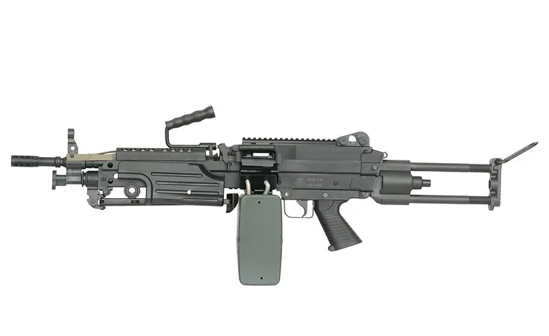 A&K M249 Saw Para Polymer "Middleweight" Aeg Lmg W/ Reinforced Gearbox 1