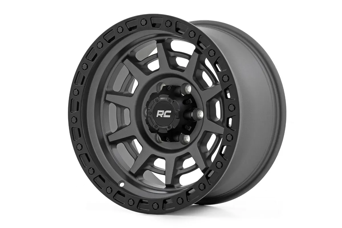 Rough Country 85 Series Wheel | Simulated Beadlock | Gunmetal Gray/Black | 17X9 | 6X135 | -12Mm | 2004-2008 | 85170917A 1
