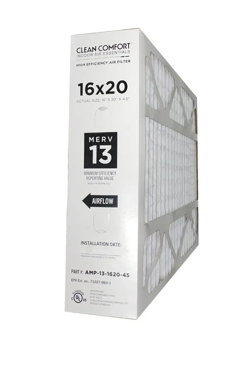 Goodman Amp-13-1620-45 - 16" X 20" X 4.5" Clean Comfort Air Filter, Merv 13 1