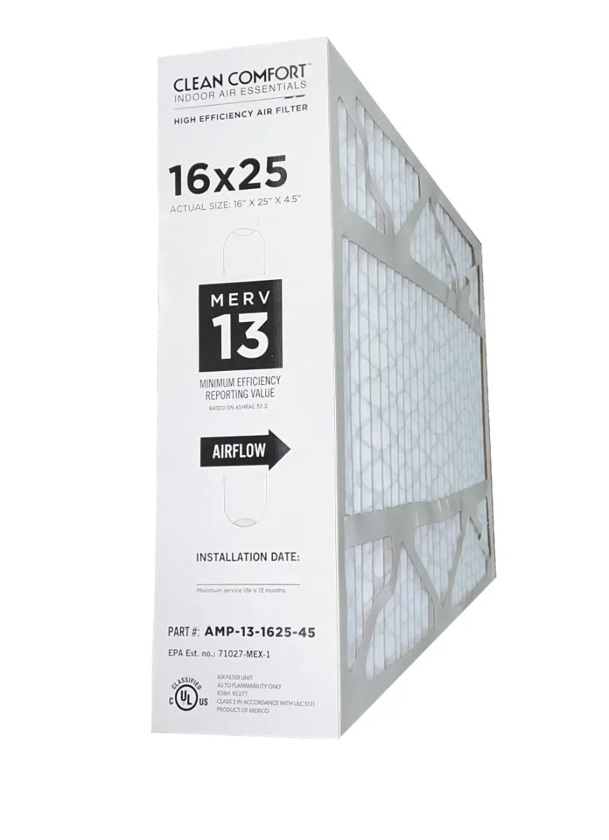 Goodman Amp-13-1625-45 - 16" X 25" X 4.5" Clean Comfort Air Filter, Merv 13 1