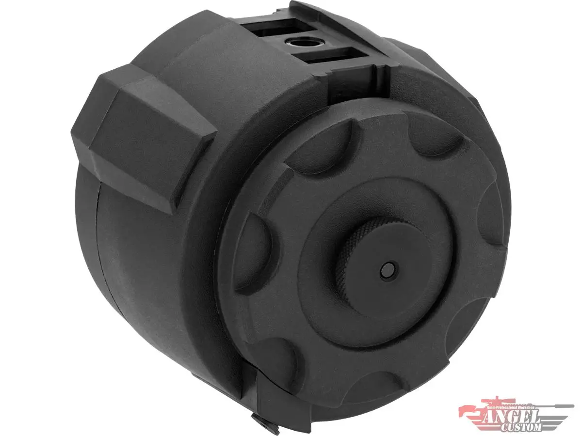 Angel Custom 1500 Round Firestorm Airsoft Aeg Drum Flashmag Body Only (Black / Tan) 1
