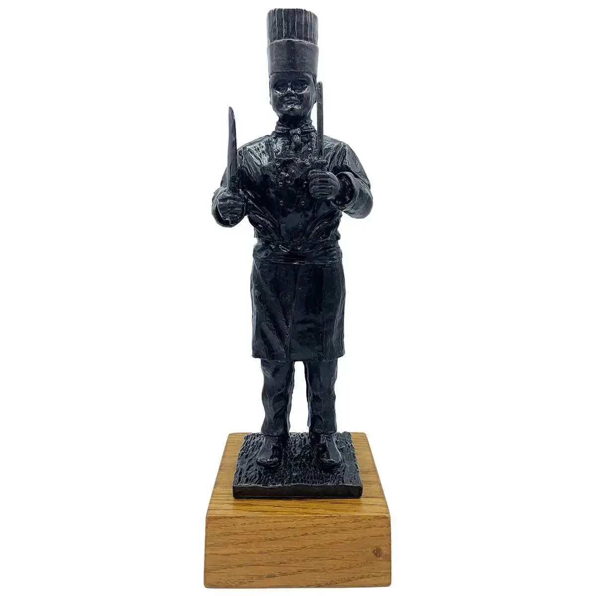 Army Chef Bronze Resin Statue 1