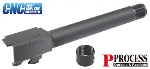 Guarder Tm Glock 17 Steel Threaded Outer Barrel (Black) (14Mm Ccw) 1