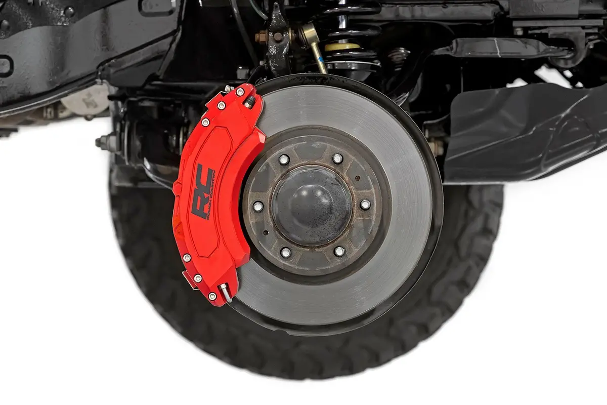 Caliper Cover | Red | Elec Rr Brakes | Ford F-150 /Expedition | 2018-2022 | Rough Country | 71122A 1