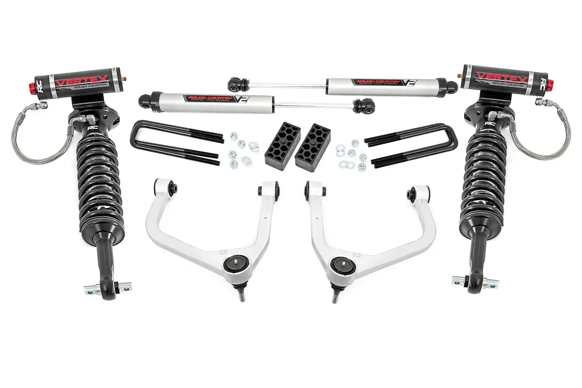 3.5 Inch Lift Kit | Vertex/V2 | Chevy Silverado 1500 2Wd/4Wd | 2019-2022 | Rough Country | 29557 1