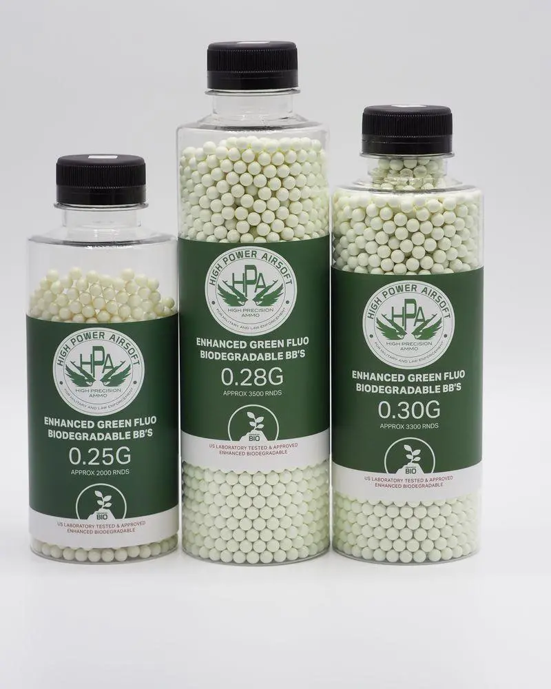 Hpa Bio Green Tracer Enhanced Bbs 1Kg Bottle (0.25G / 0.28G / 0.30G / 0.32G) 1