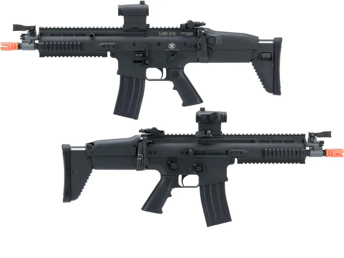 Vfc Cybergun Licensed Fn Herstal Scar-L Mk16 Cqc Aeg (Black / Tan) 1