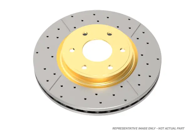 2017-2018 Ford Mustang & More | Dba Street Series Black Cross-Drilled/Slotted Brake Rotor [Rear] | Dba2165blkx 1