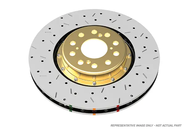 2013 Ford Mustang | Dba 5000 Series Fully Assembled 2-Piece X2 Cross-Drilled/Slotted Brake Rotor [Front] | Dba52127blkxs 1