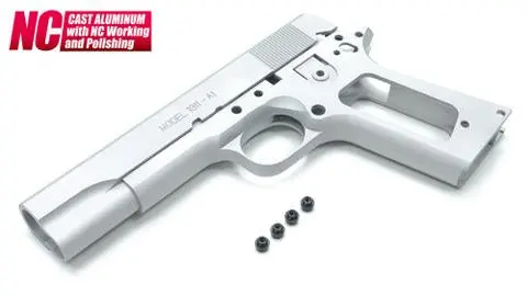 Guarder Aluminum Slide & Frame For Marui M1911a1 - Colt (Silver) 1