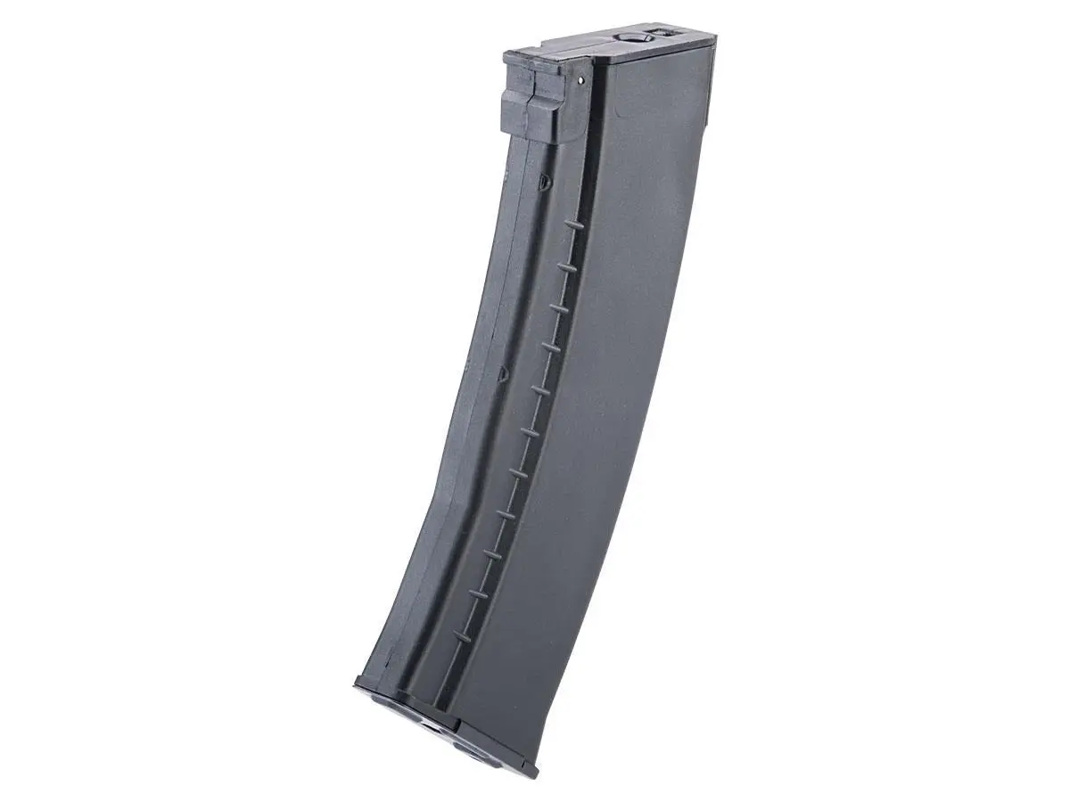 E&L Airsoft Polymer Ak74n 120Rd Mid Cap Magazine (Black Plum / Bakelite / Orange) 1