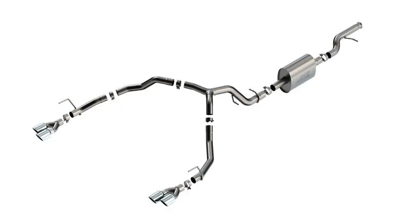 Borla 21-22 Chevrolet Tahoe 5.3L V8 2/4Wd 4Dr 3In/2.75In S-Type Cat-Back Exhaust W/ Chrome Tips 1